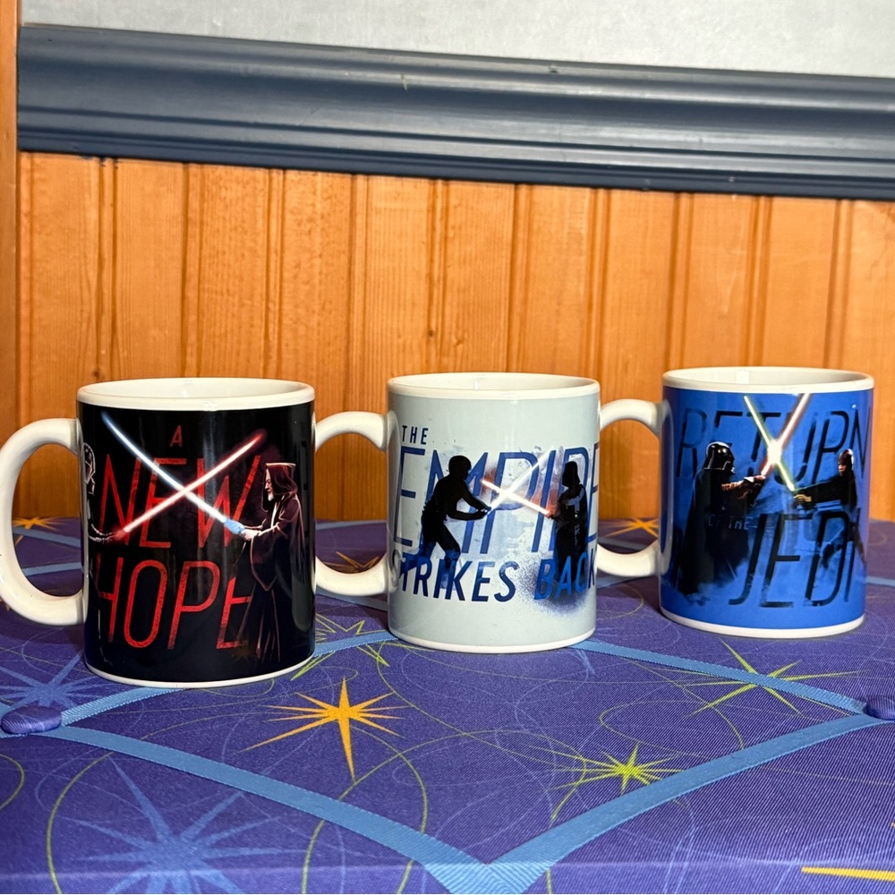 Star Wars Mug Set - Black, Blue, White